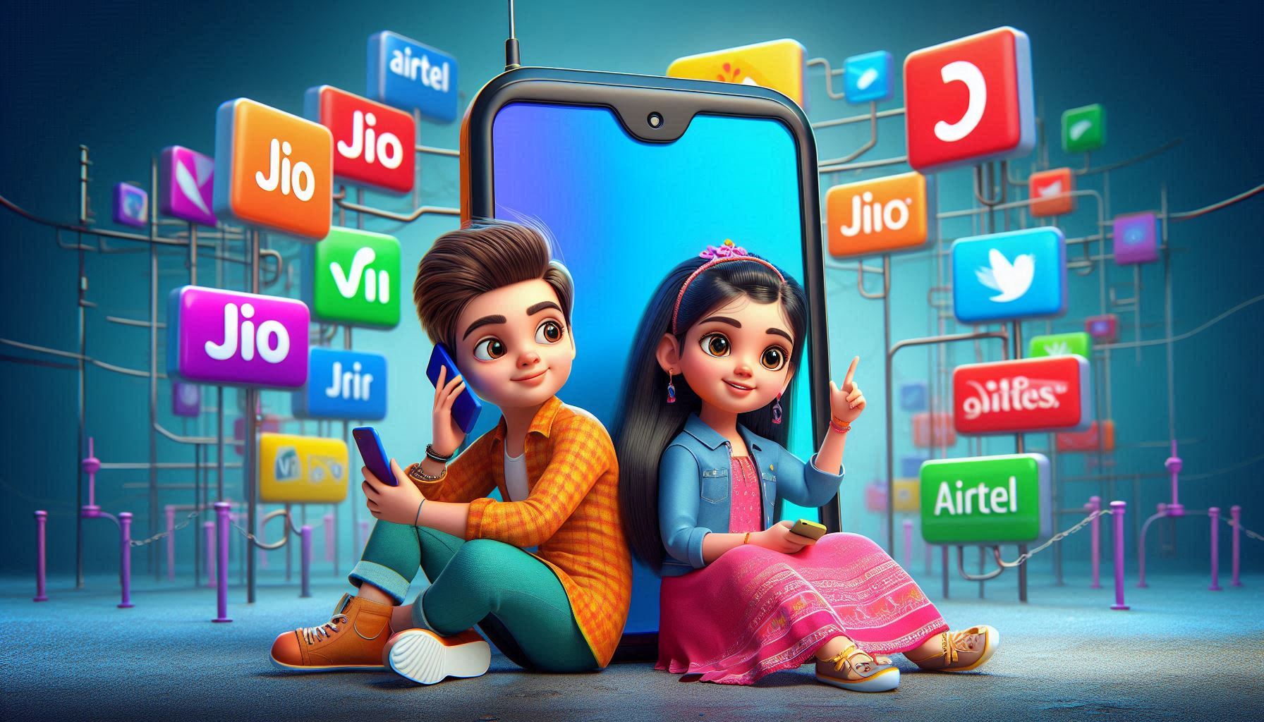 Jio, Vi, Airtel